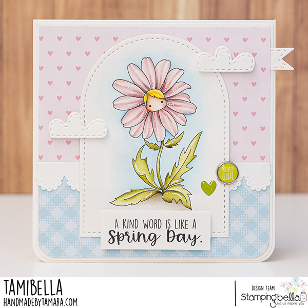 Stamping Bella Tiny Townie Wonderland Daisy Cling Stamp eb1305 spring day