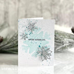 Whimsy Stamps It's a Snowflake Mask Stencil wss142 winter wonderland