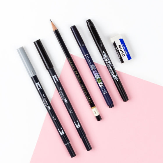 Tombow Lettering Basics Set 56190 All Components