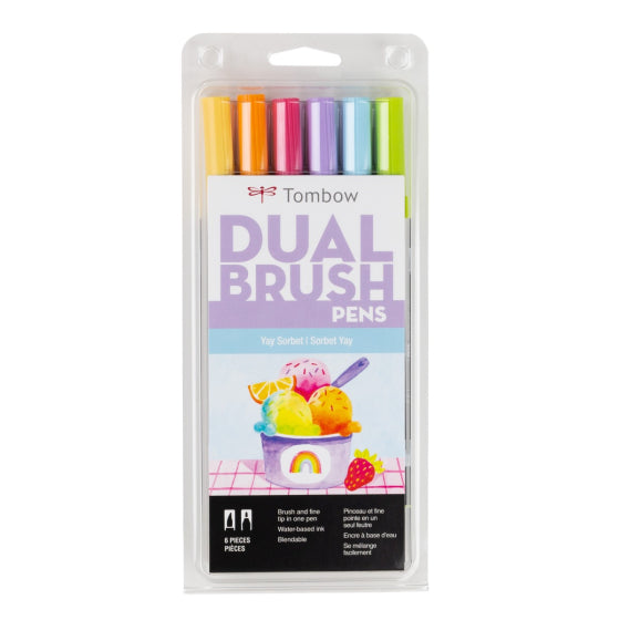 Tombow Yay Sorbet Dual Brush Pen Art Markers 56240