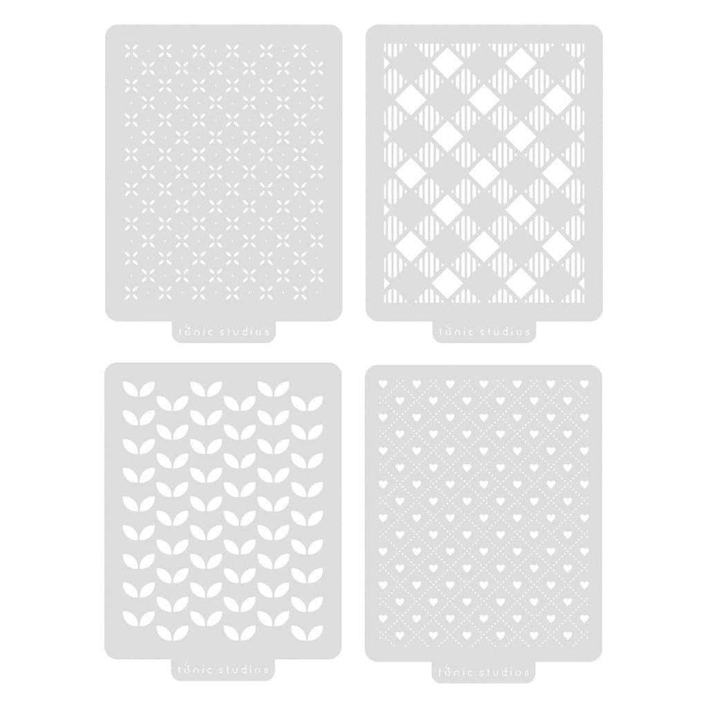 Tonic Bell Jar Die And Stencil Set 5413e stencils set