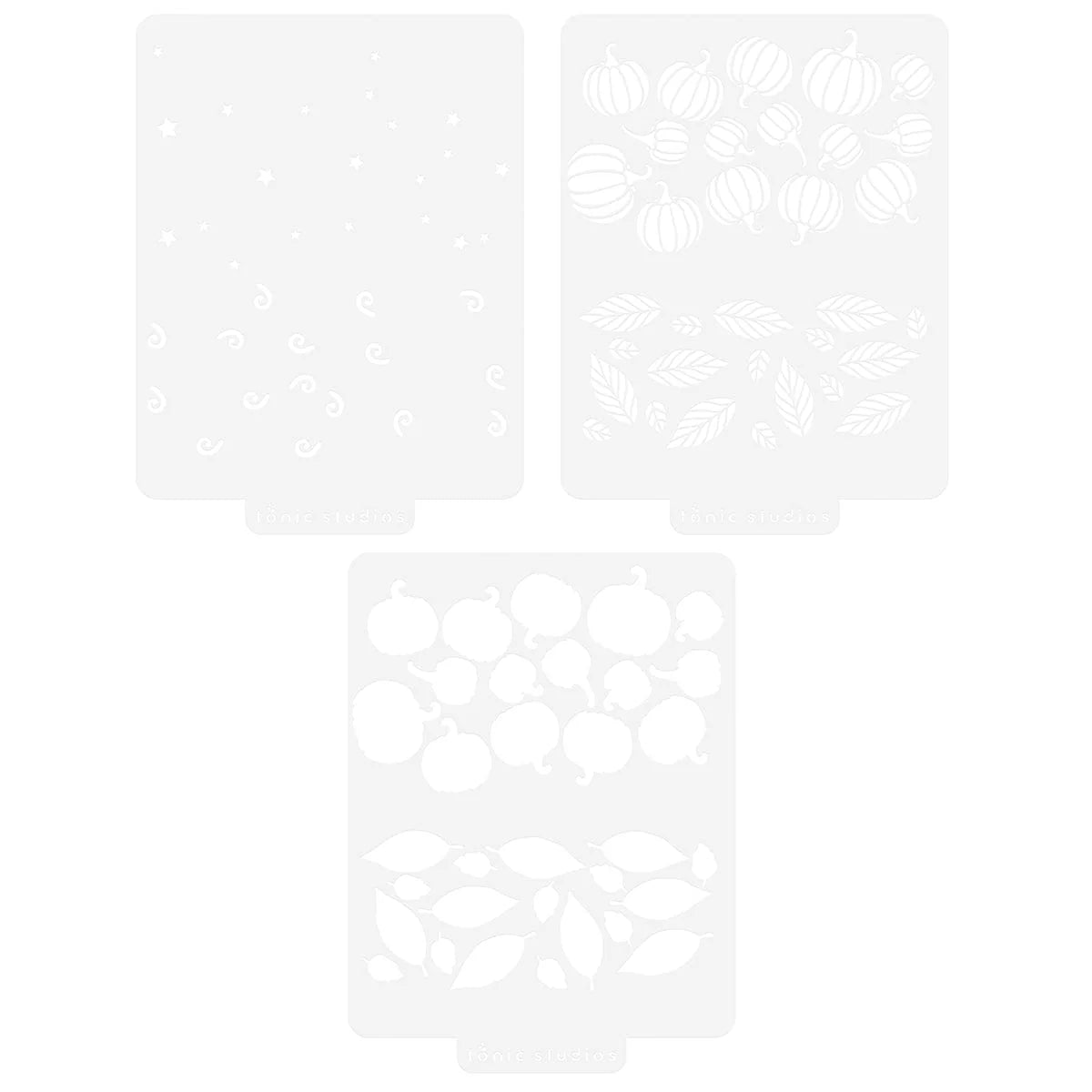 Tonic Harvest Cascade Stencils Set 5548e*