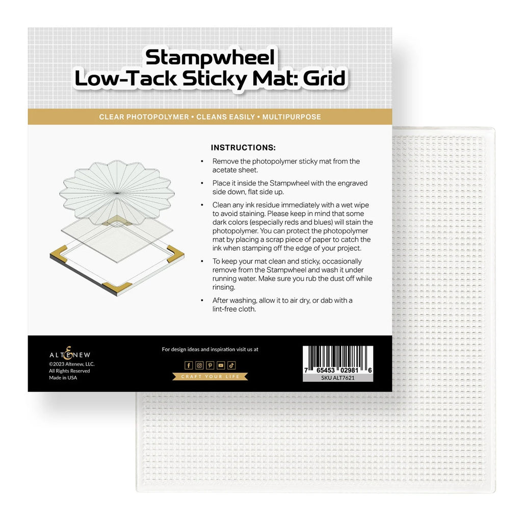 Altenew Stampwheel Low Tack Sticky Mat Grid alt7621 product image