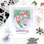 Simon Says Stamp Snowflakes Adhesive Transfers st0121 Winter Card