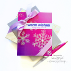 Simon Says Stamp Snowflakes Adhesive Transfers st0121 Winter Card