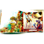 Stamperia A New Beginning Assorted Die Cuts dfldc129 astronaut spaceships buildings planet card maura hibbitts | color-code:ALT01