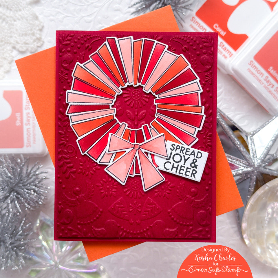 Simon Says Stamp Pawsitively Saturated Ink Trio 36 and Re-Inkers And Everything Nice Holiday Card