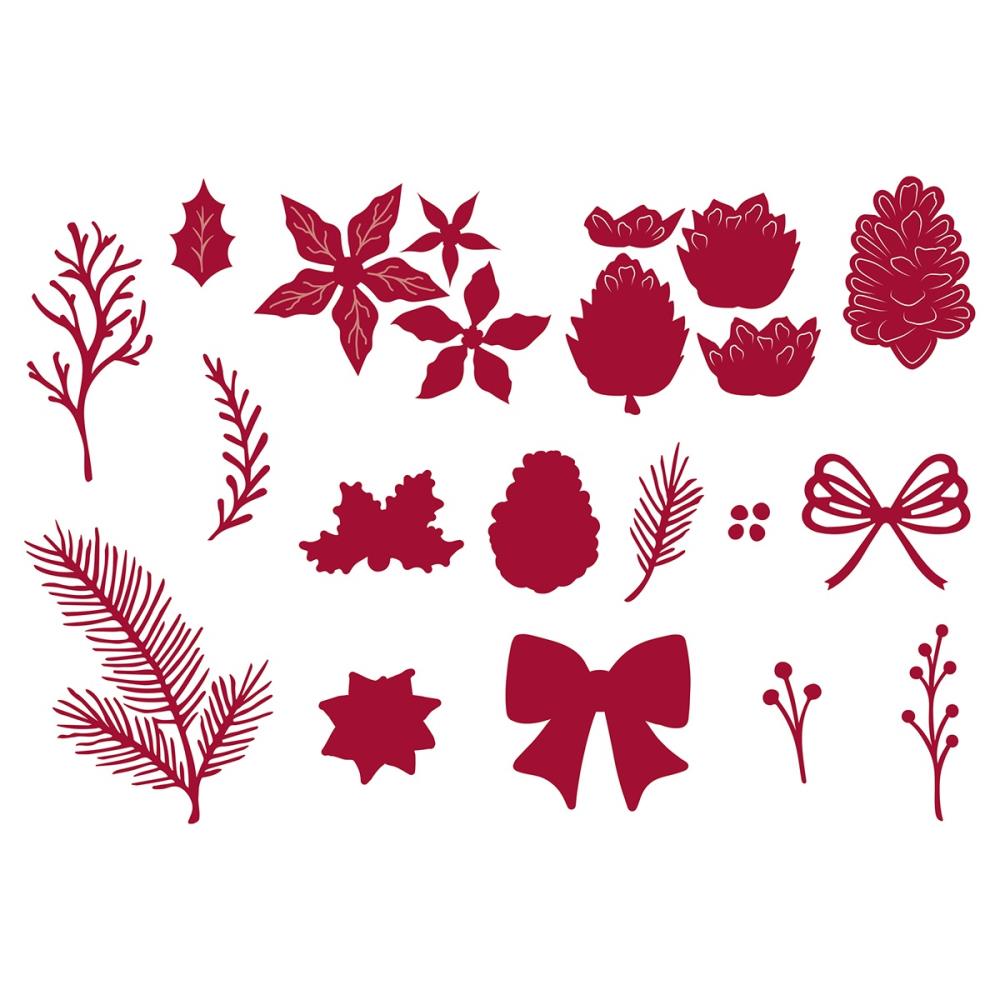 Tonic Timeless Tidings Stamps Dies And Stencils Bundle Die Mock Ups