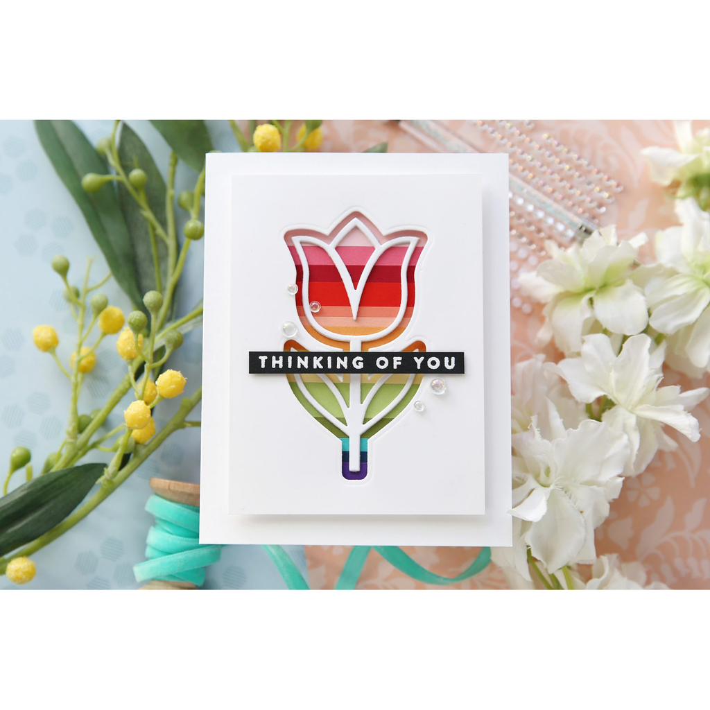 Simon Says Stamp Tulip Stem Wafer Dies 1036sdc Splendor Thinking of You Card | color-code:ALT04