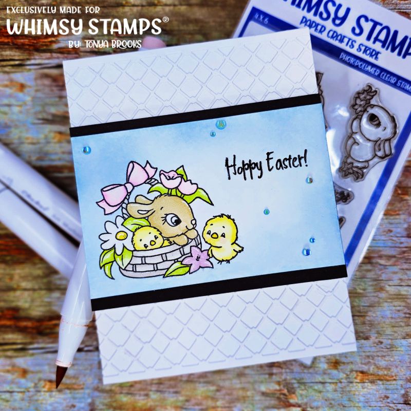 Whimsy Stamps Easter Bunnies NoFuss Masks wsnfm31 happy easter