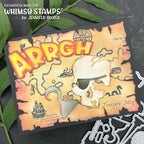 Whimsy Stamps Treasure Map Dies WSD208 eye patch