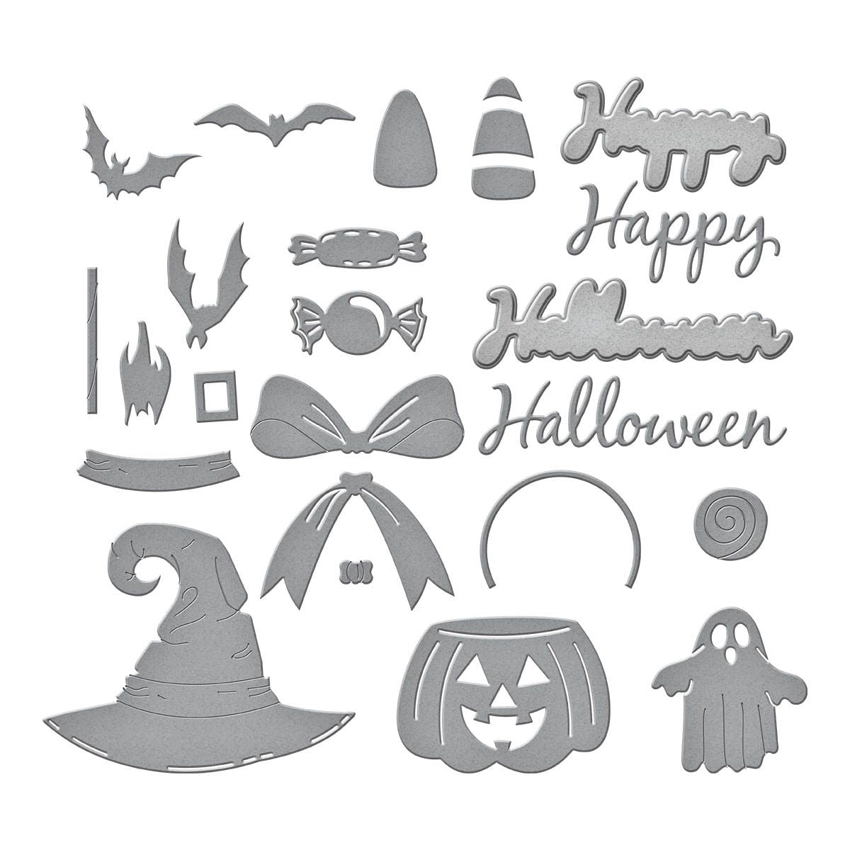 s5-601 Spellbinders Halloween Wreath Add-Ons Etched Dies