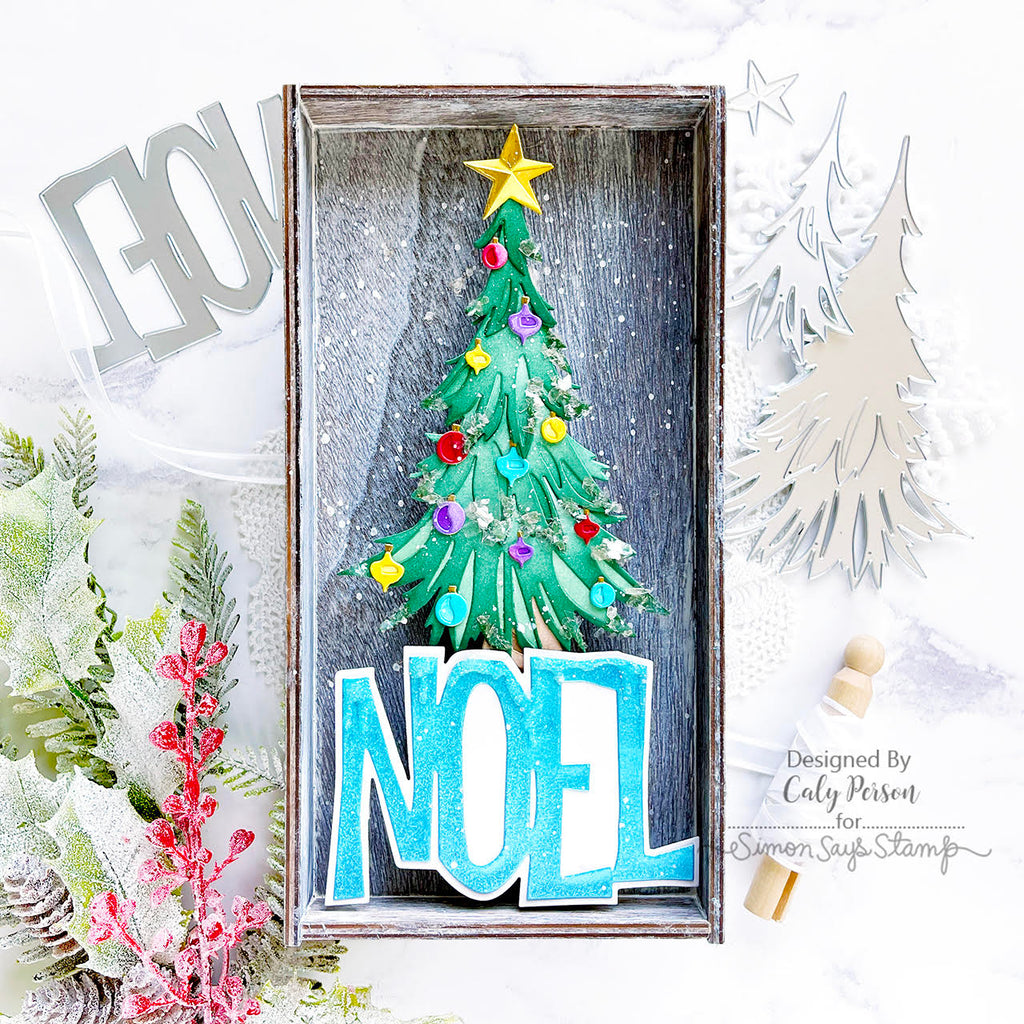 Tim Holtz Sizzix Trim a Tree, Colorize Thinlits Dies 666332 christmas tree | color-code:ALT01