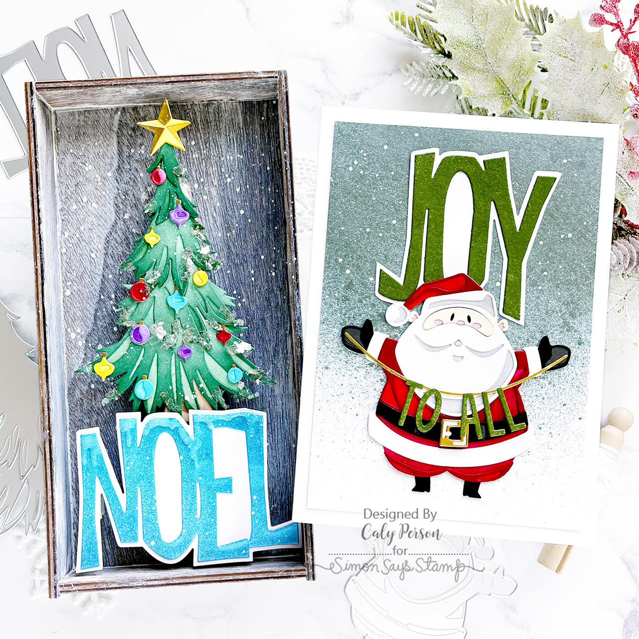 Tim Holtz Sizzix Big Tidings Thinlits Dies 666330 christmas cards | color-code:ALT02