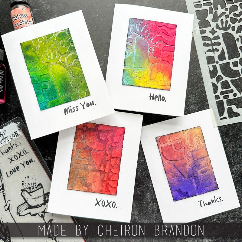 Tim Holtz Layering Stencil Cutout Shapes 1 ths175 thanks
