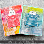 Tim Holtz Layering Stencil Cutout Alpha ths176 just a note