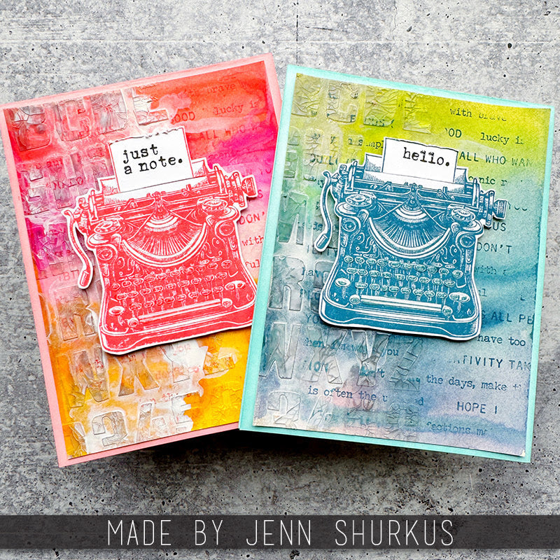 Tim Holtz Layering Stencil Cutout Alpha ths176 just a note