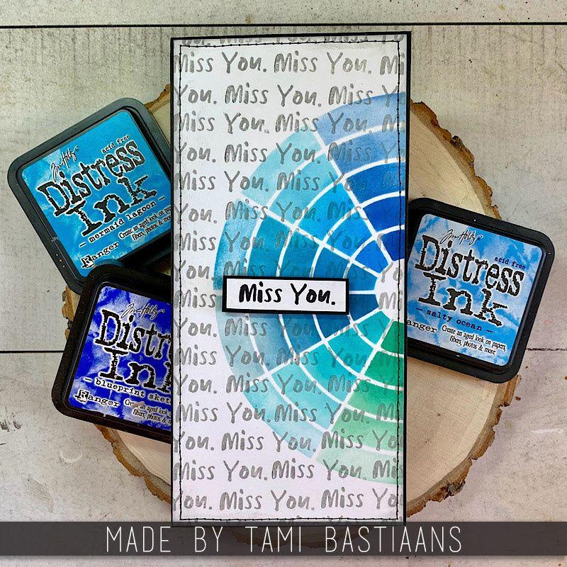 Tim Holtz Layering Stencil Wheel ths179 miss you