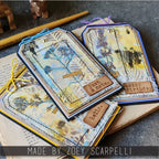 Tim Holtz Layering Stencil Deco Leaf ths181 fun tags