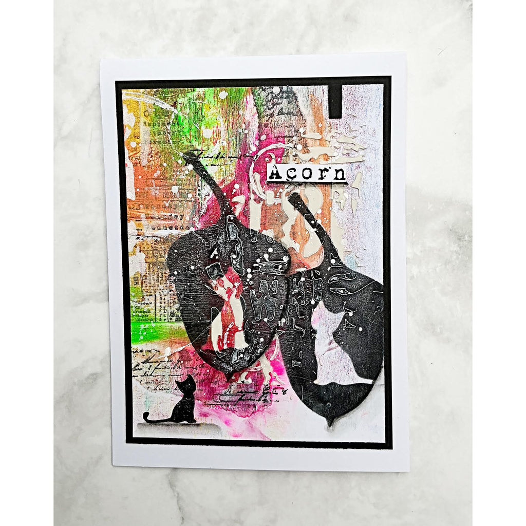 Tracy Evans Boutique Designs Cat Family Snippet Stencil ss15