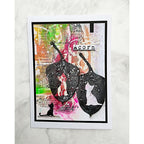 Tracy Evans Boutique Designs Cat Family Snippet Stencil ss15