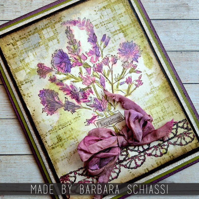 Tim Holtz Cling Rubber Stamps Forgotten Garden cms481 happiness