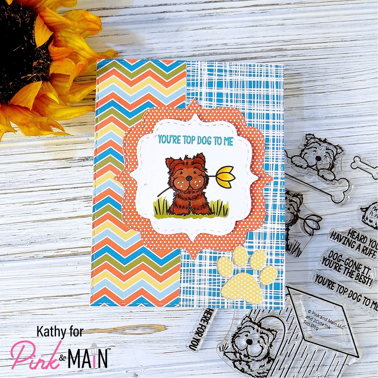 Pink and Main June Pup Clear Stamps PM0632 Dog
