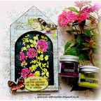 Tim Holtz Distress Embossing Glaze Set Of 12 Ranger ranger168 Butterfly Floral Project