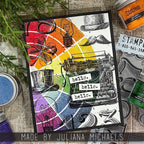 Tim Holtz Layering Stencil Wheel ths179 hello
