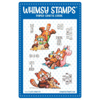 Whimsy Stamps Red Panda Beach Clear Stamps DP1115