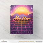 Altenew Sunset Horizon Stencils alt8829 hello