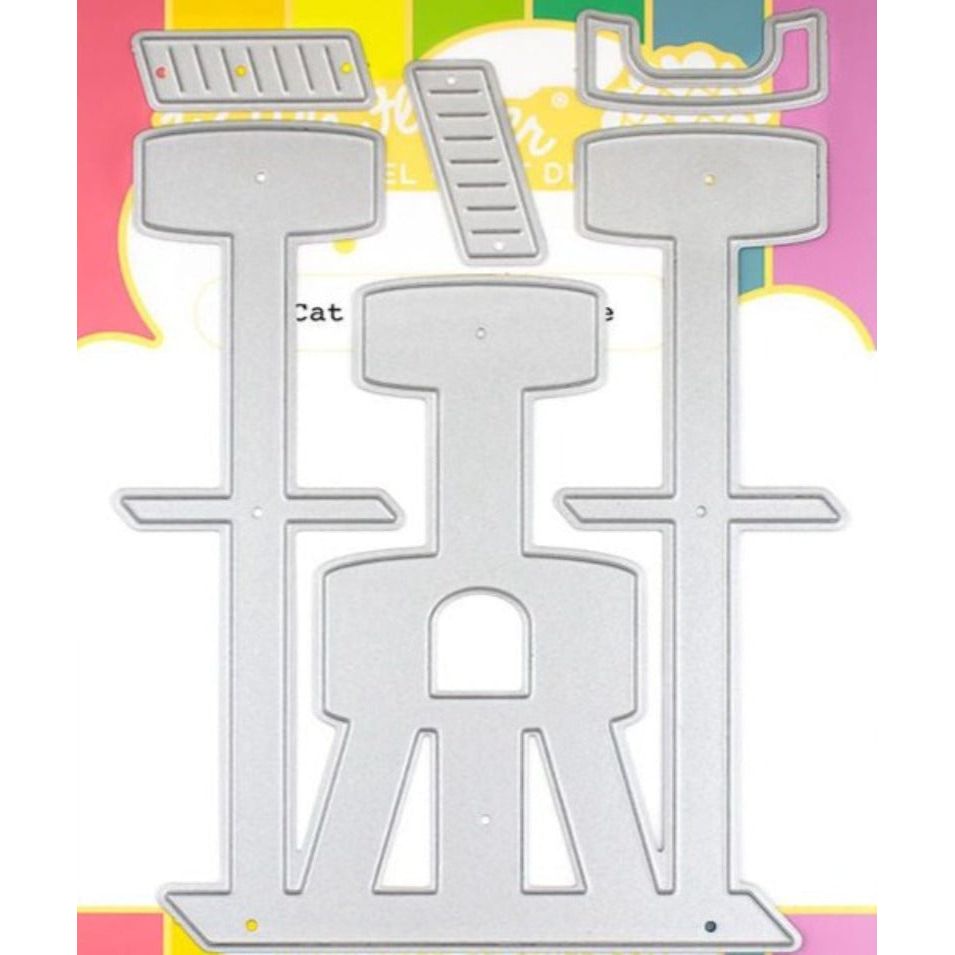 Waffle Flower Cat Tree House Dies 421545