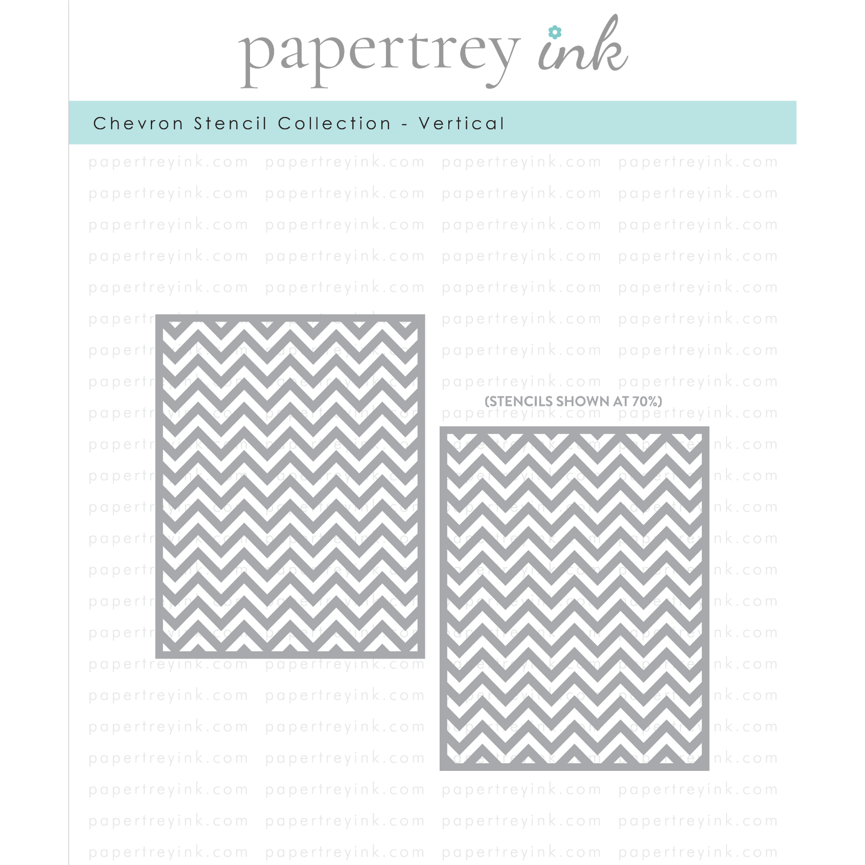 Papertrey Ink Chevron Collection Vertical STENCIL-0045