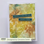 Arden Creative Studio Maker Series Messed Up Leaves Background Clear Stamp acscs0041 brown string nature's finest card christine smith