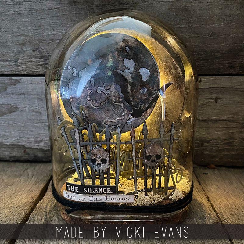 Tim Holtz Sizzix Graveyard Colorize Thinlits Dies 666383 full moon