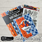 Brutus Monroe Vintage Plaid 6x6 Paper Pad bru4929 dragon