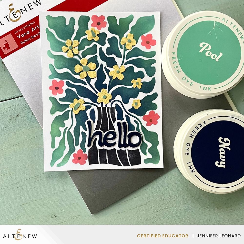 Altenew Zero Waste Fun Little Flowers Die ALT8029 hello flowers