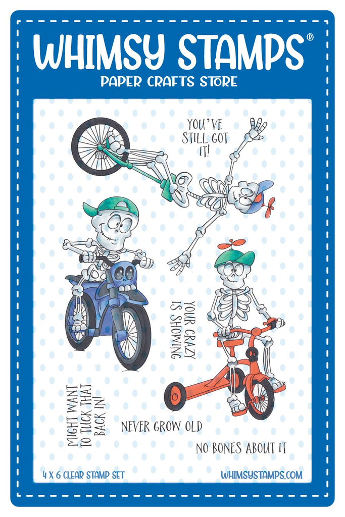 Whimsy Stamps Never Grow Old Clear Stamps dp1127