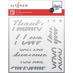Altenew Chrome Sentiments Stencil alt8828