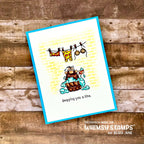 Whimsy Stamps Ancient Days Wash Clear Stamps C1415 Tub