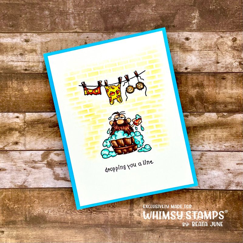 Whimsy Stamps Ancient Days Wash Clear Stamps C1415 Tub