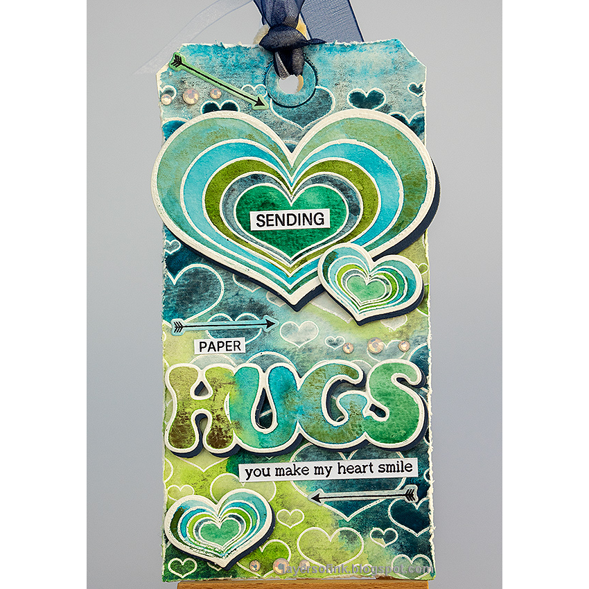 Simon Says Stamps and Dies Retro Hearts set904rh To Love Hugs Tag | color-code:ALT03