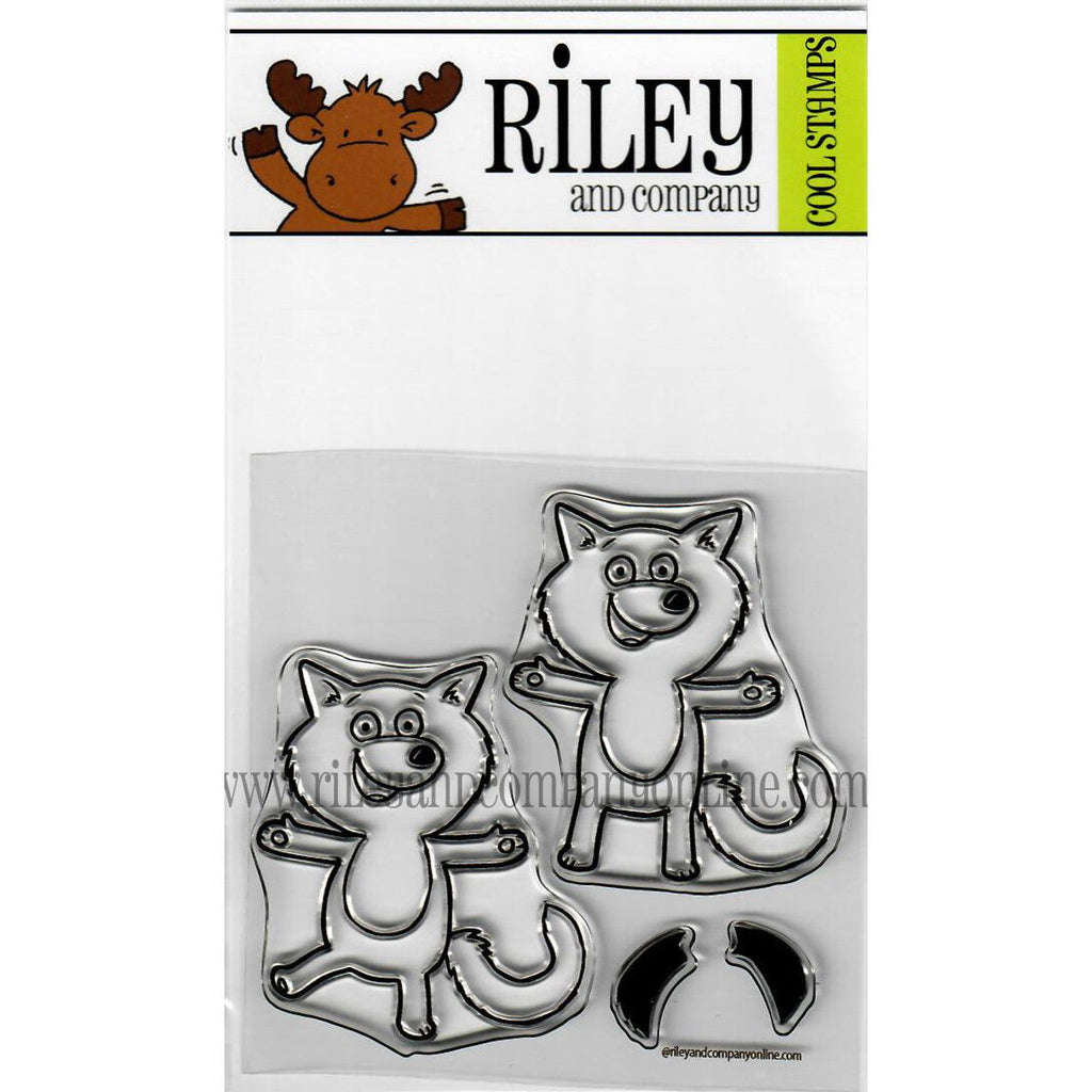 Riley and Company Dress Up Raccoon or Fox Clear Stamps dur3