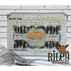 Riley And Company Funny Bones If We Live to be 100 Cling Rubber Stamp rwd-1147 Pie