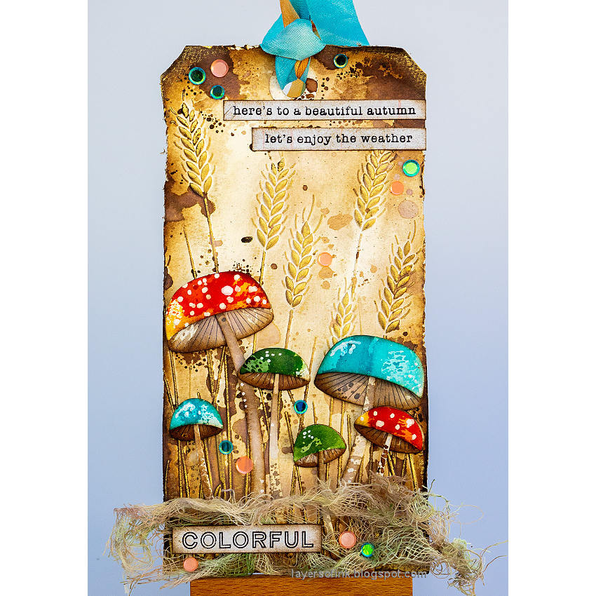 Simon Says Stamp Embossing Folder Wheat Stems sf324 Season Of Wonder Autumn Tag | color-code:ALT02
