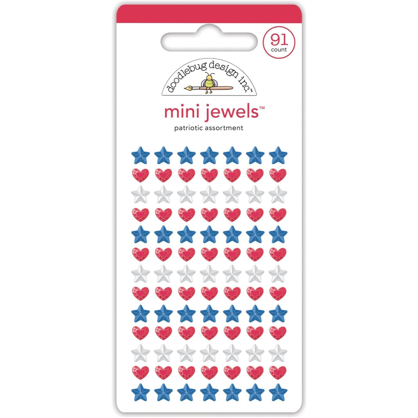 Doodlebug Patriotic Assortment Mini Jewels 8504