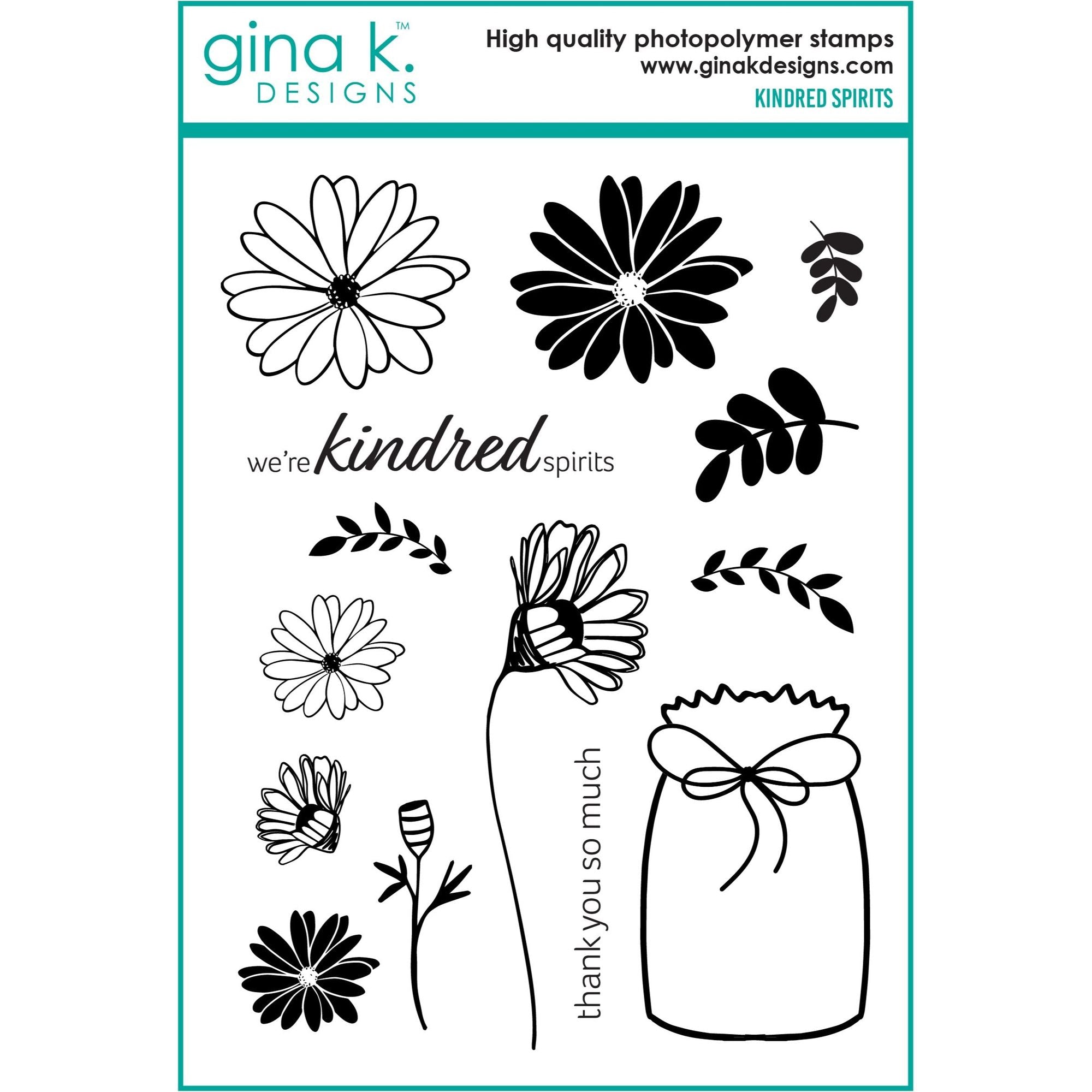 Gina K Designs Kindred Spirits Clear Stamps lh47