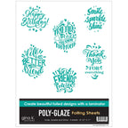 Gina K Designs Smile, Sparkle, and Shine Poly-Glaze Foiling Sheets pgsss