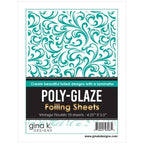 Gina K Designs Vintage Flourish Poly-Glaze Foiling Sheets pgvf