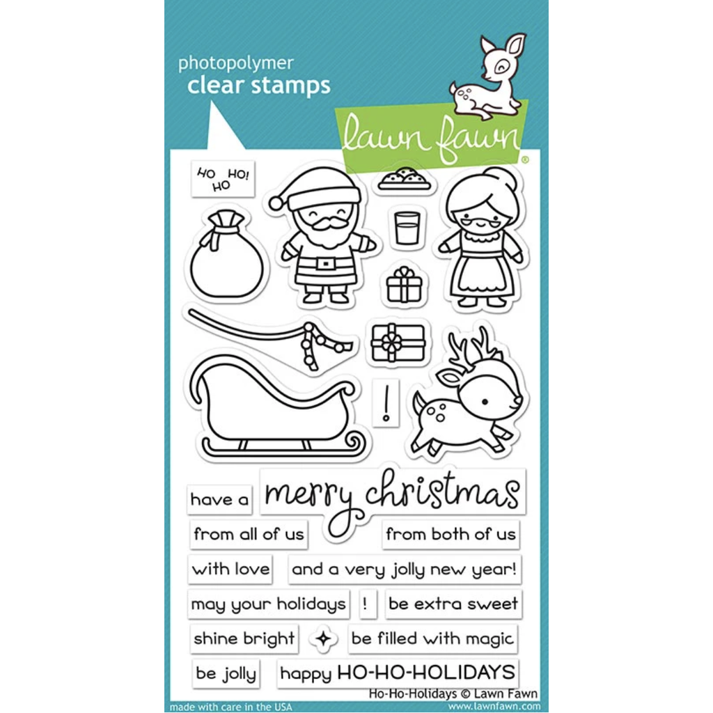 Lawn Fawn Ho-Ho-Holidays Clear Stamps lf2029